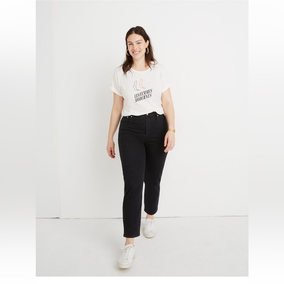 Madewell Classic Straight Black Jeans — Lunar wash 32 - Picture 8 of 11